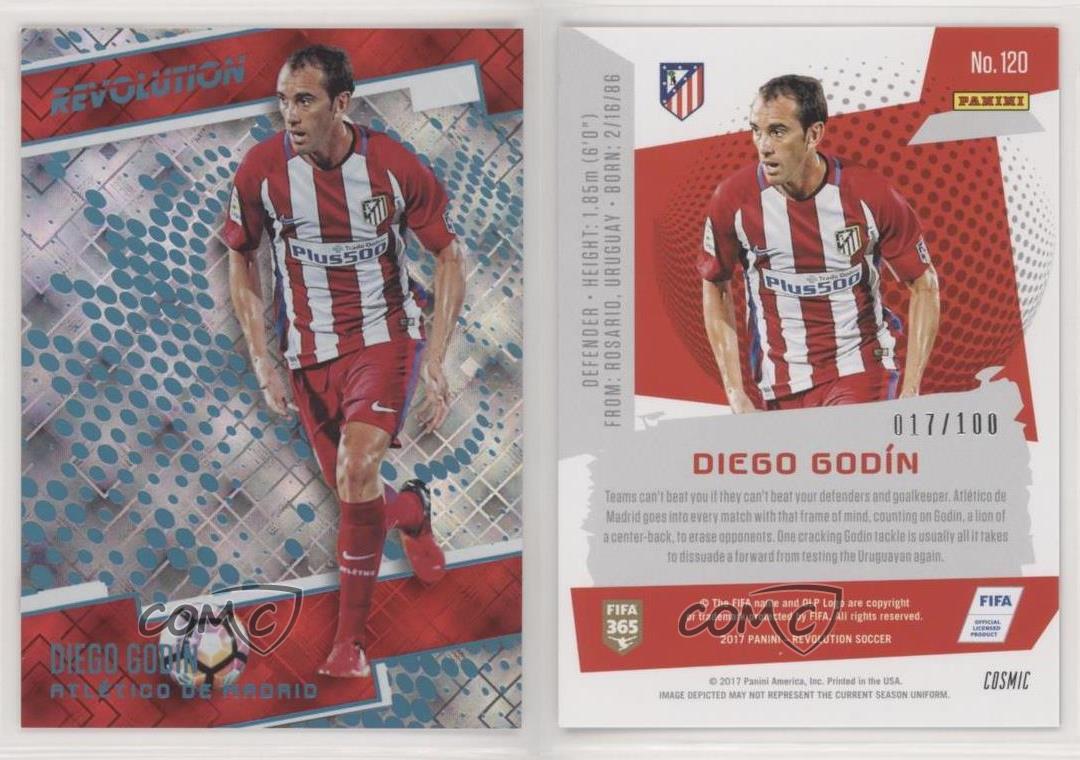 2017 Panini Revolution Cosmic /100 Diego Godin #120