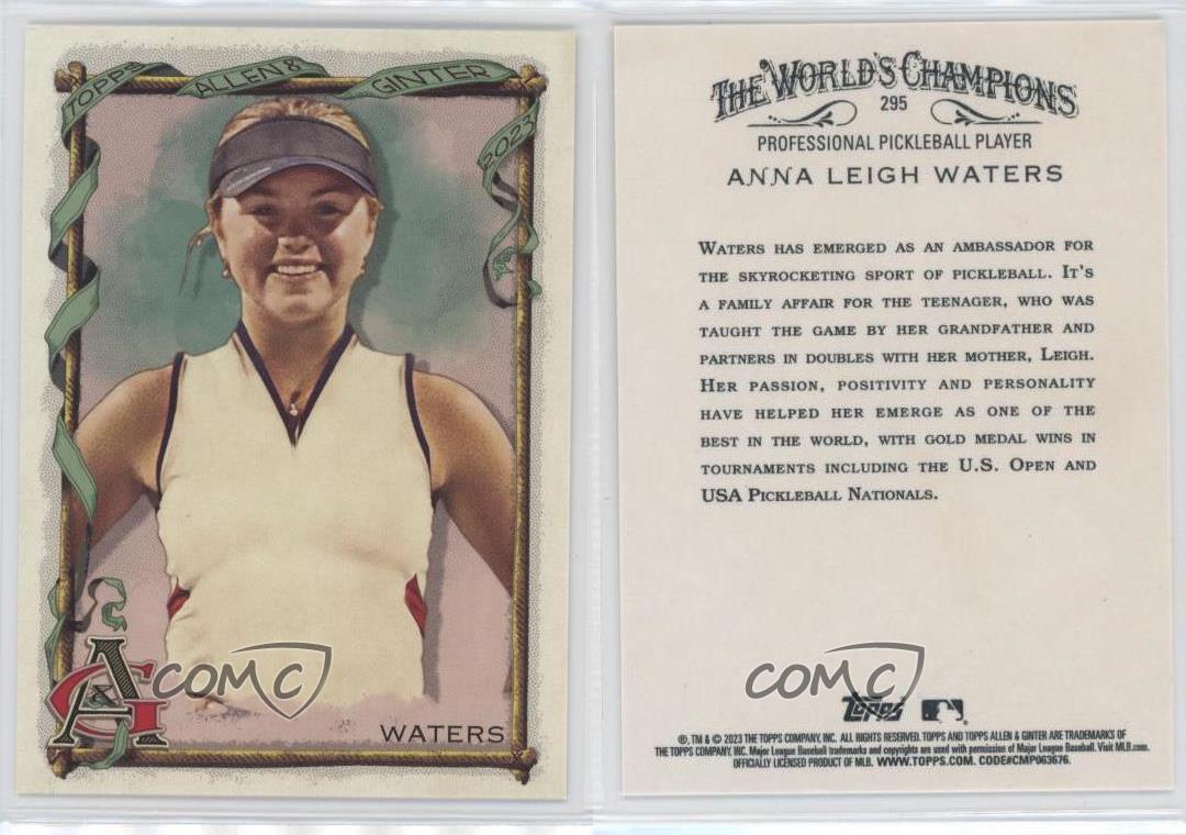 2023 Topps Allen & Ginter Anna Leigh Waters #295 Rookie RC - Foto 7 di 7