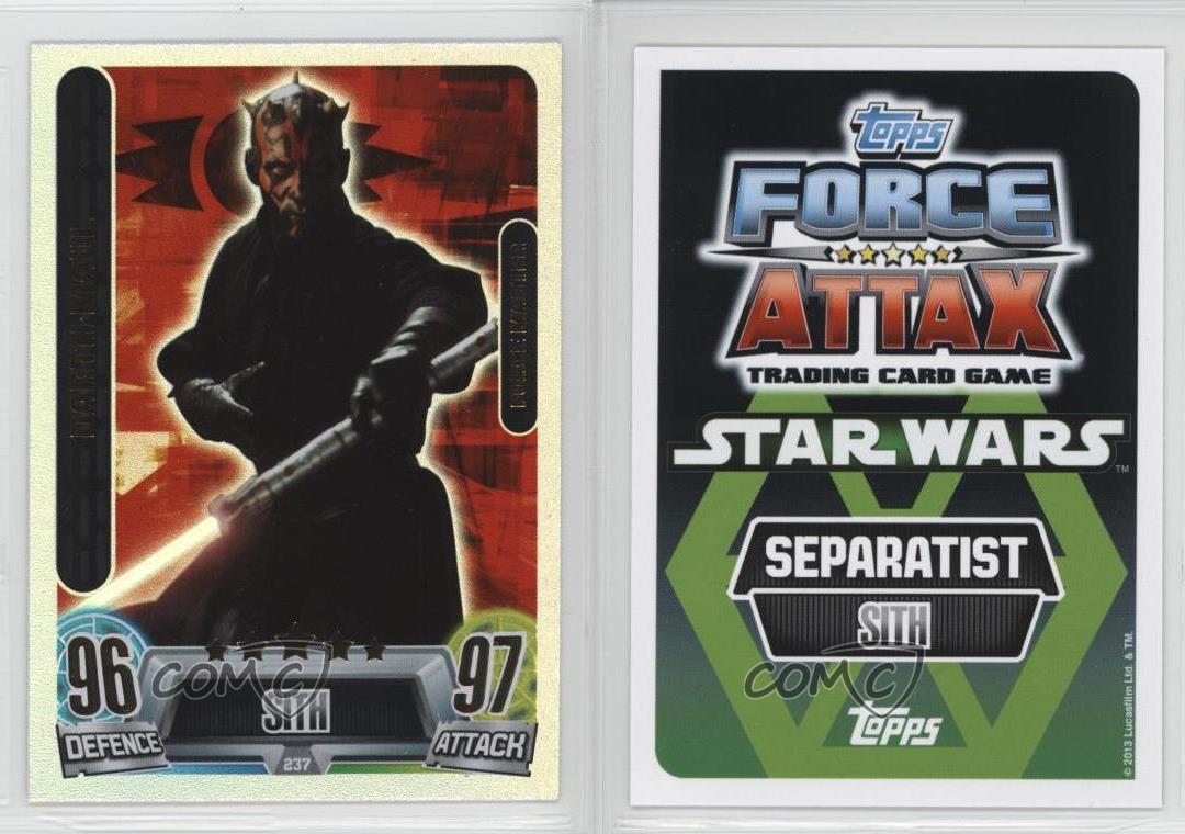 2013 Topps Force Attax Star Wars #237 Darth Maul Non-Sports Card 1i3 | eBay