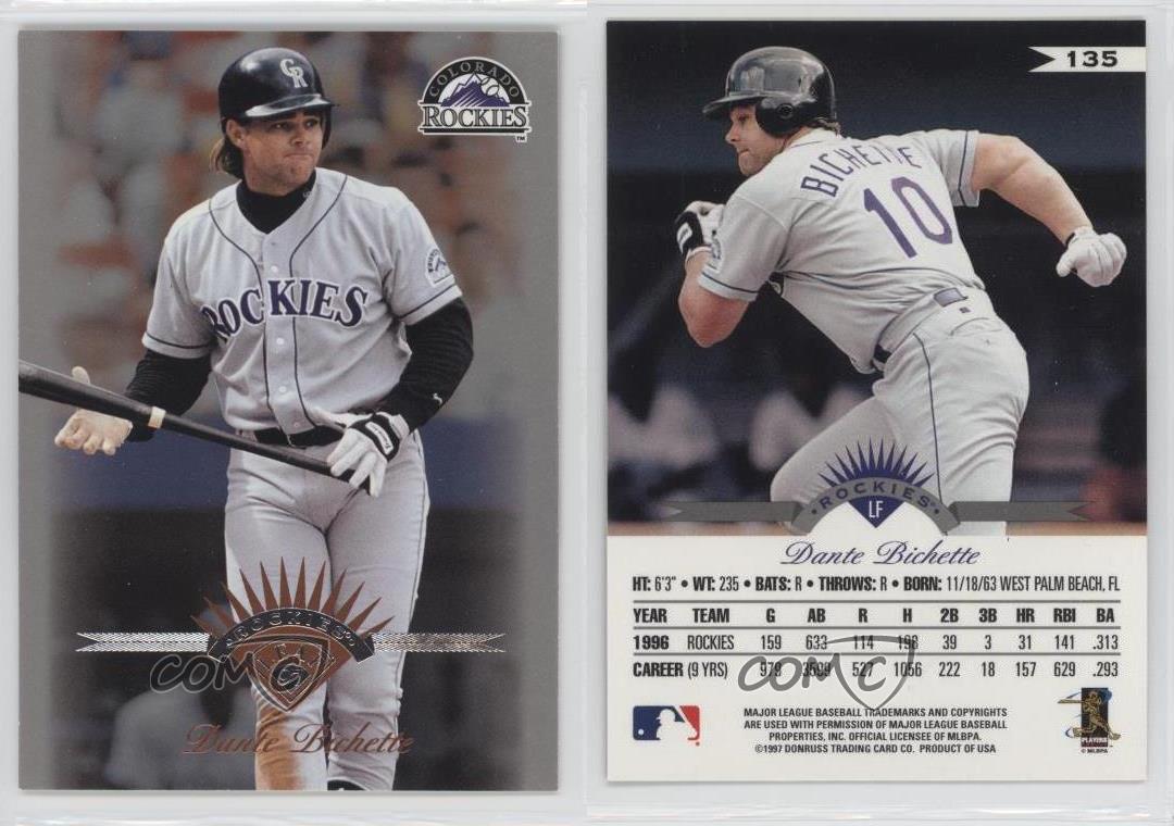  1997 Leaf #135 Dante Bichette - Colorado Rockies : Collectibles  & Fine Art