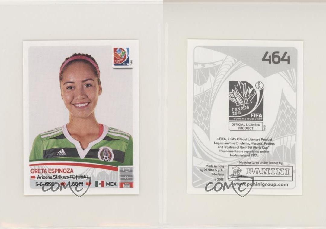 2015 Panini FIFA Women&#039;s World Cup Canada Album Stickers Greta  Espinoza #464 | eBay