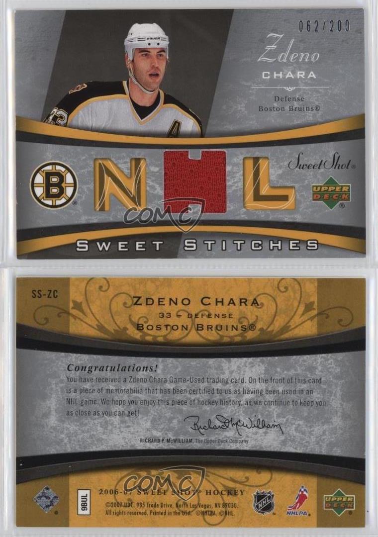 サマーセール ミニグランド バンドル 2006-07 Chara Zdeno Stitches Sweet - Shot Sweet Deck Upper TVドラマ