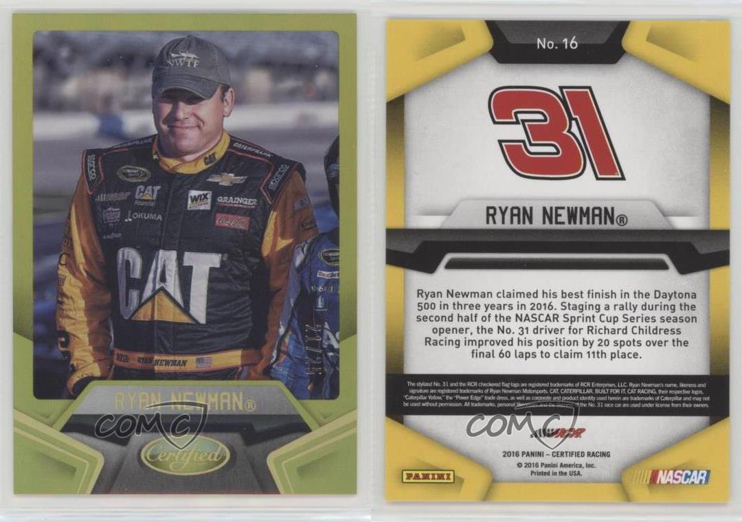 2016 Specchio Certificato Oro /25 Ryan Newman #16 - Foto 3 di 3