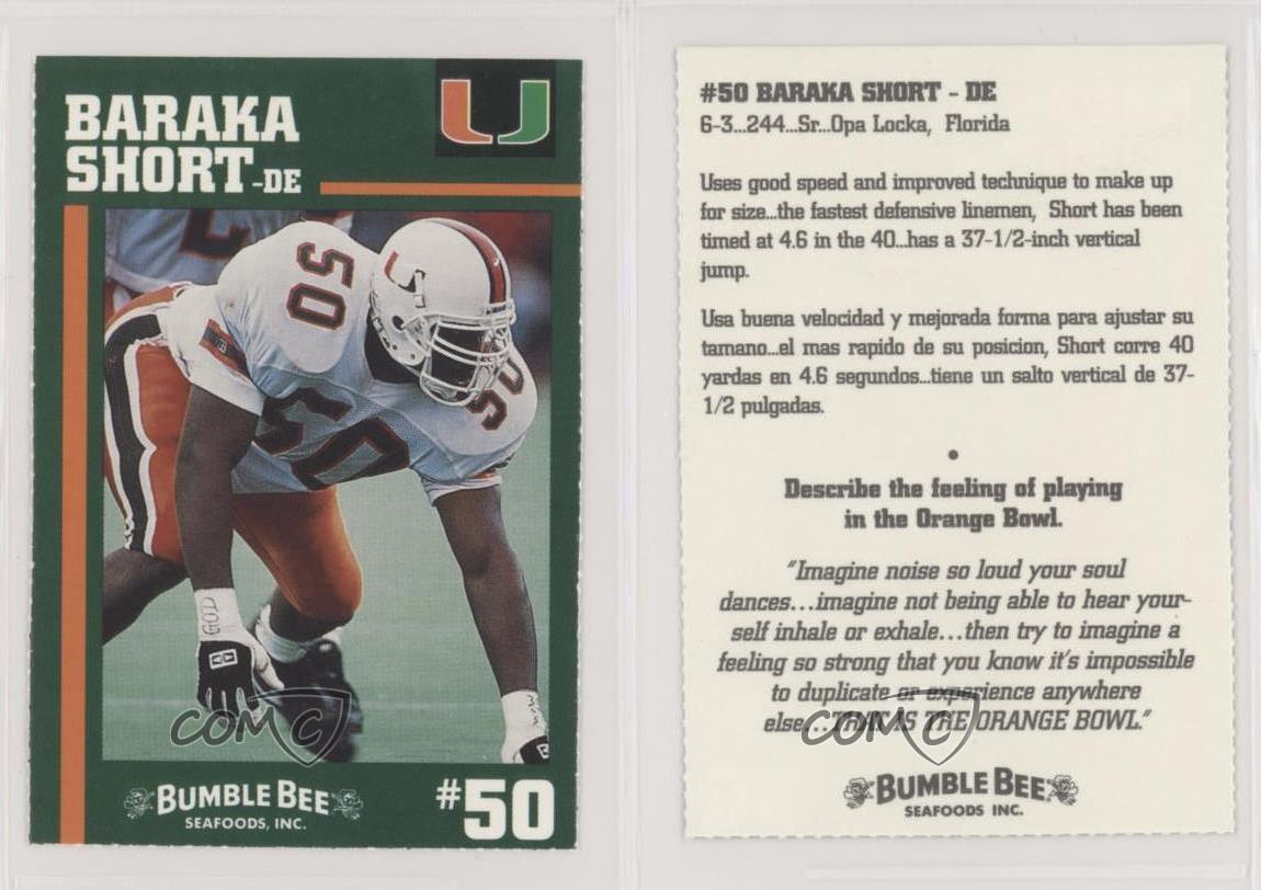 Short Bumble Bee Miami Hurricanes outlet Baraka 1994