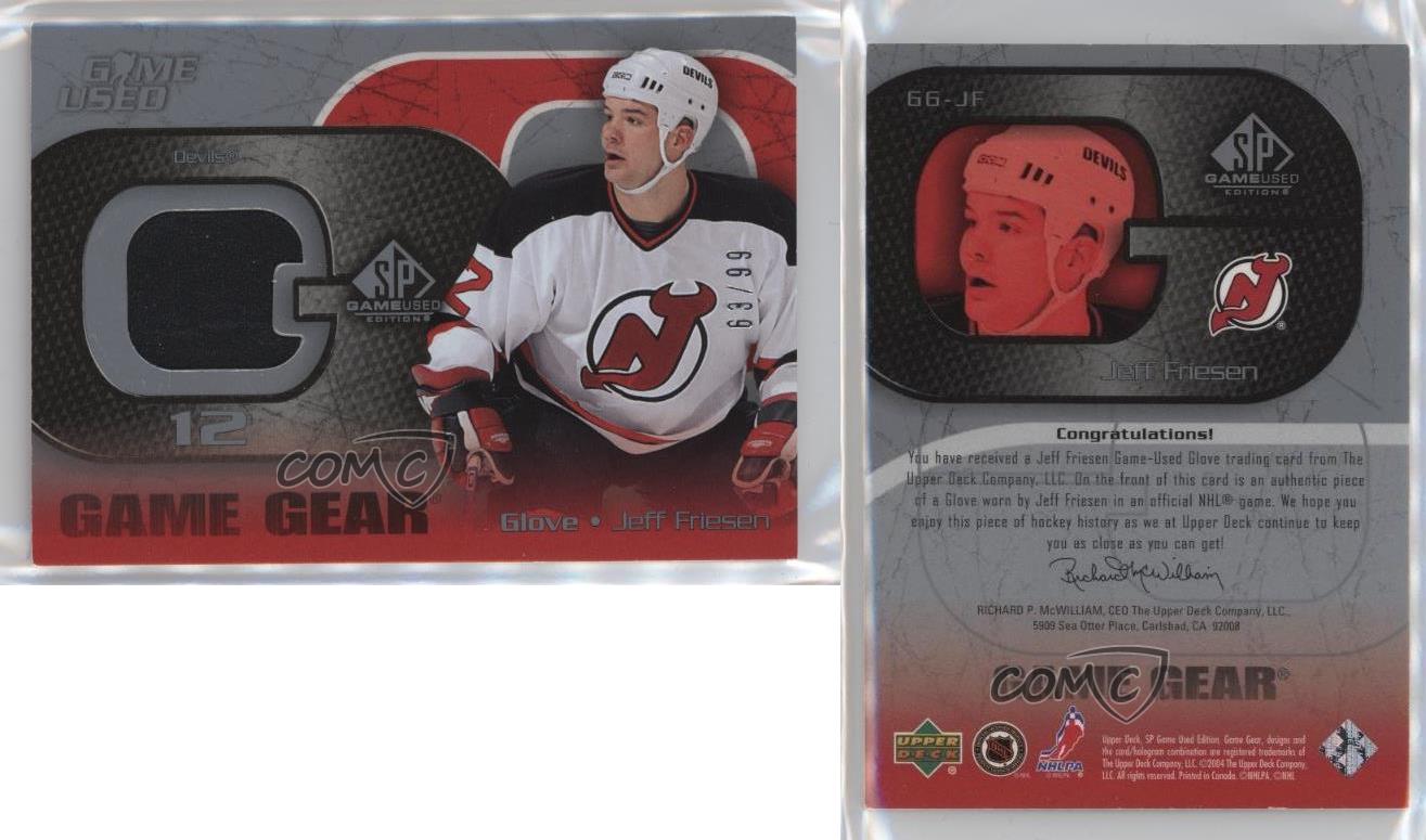 2003-04 SP Game Used Edition Game Gear /99 Jeff Friesen #GG-JF - Picture 3 of 3