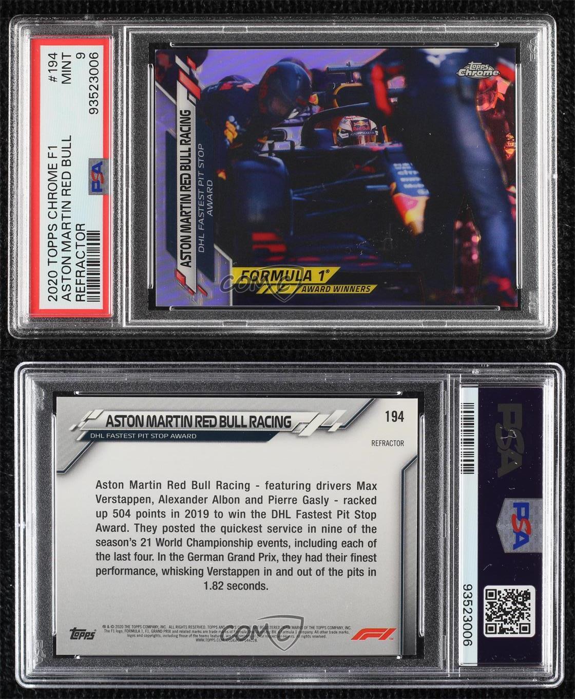 2020 Topps Chrome Formula 1 - F1 Award Winners Refractor #194 Max Verstappen (RC)