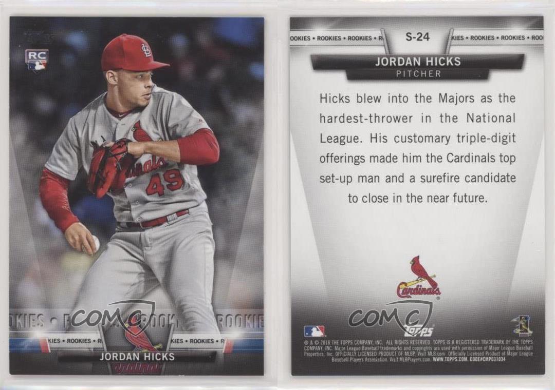  2018 Topps Update Salute #S-24 Jordan Hicks St. Louis