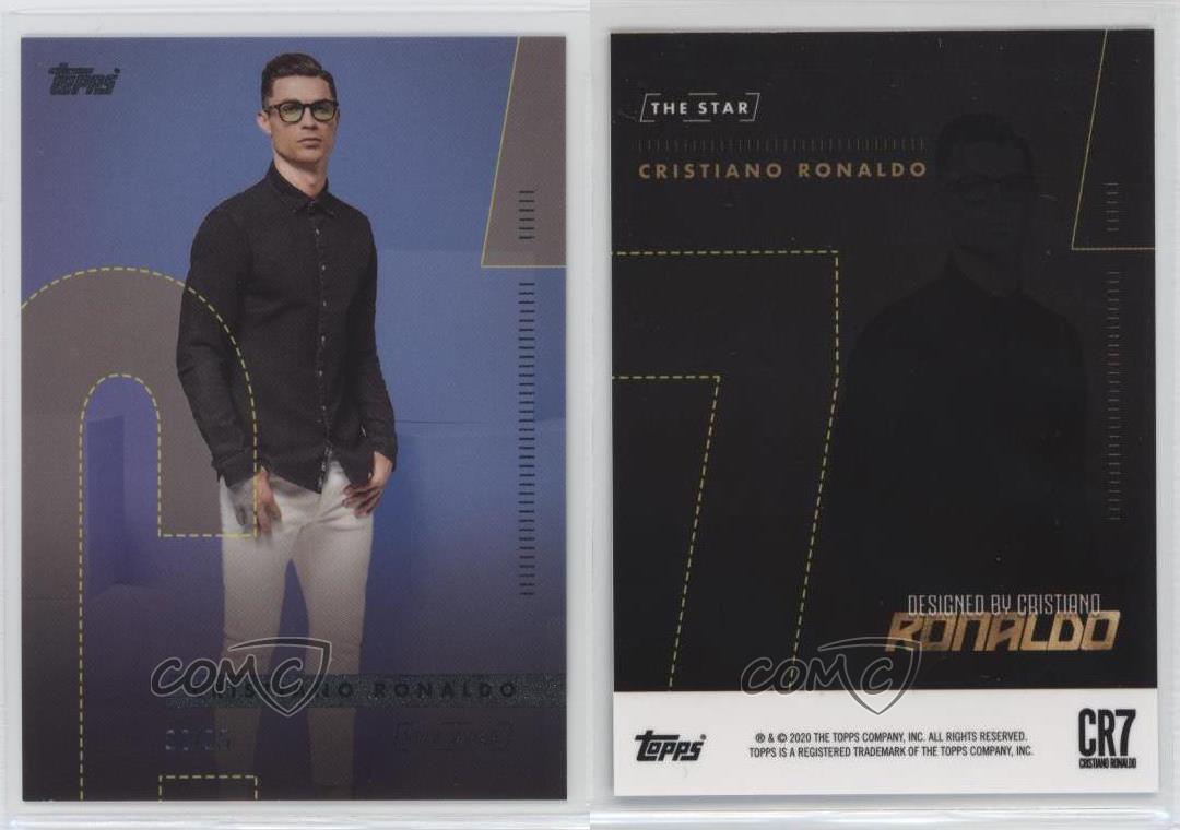 2020 Topps X Cristiano Ronaldo The Star Blue /25 Cristiano Ronaldo - Picture 3 of 3