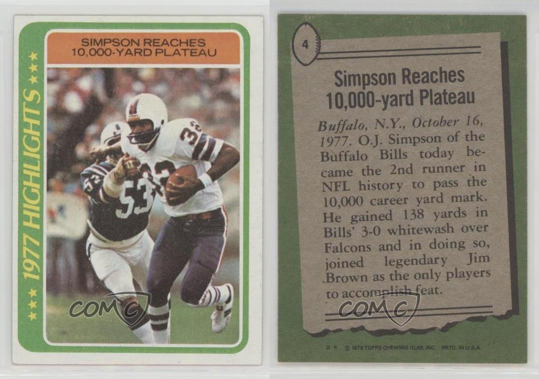 Oj Simpson Buffalo Bills O J Oj Simpson Buffalo Bills O J