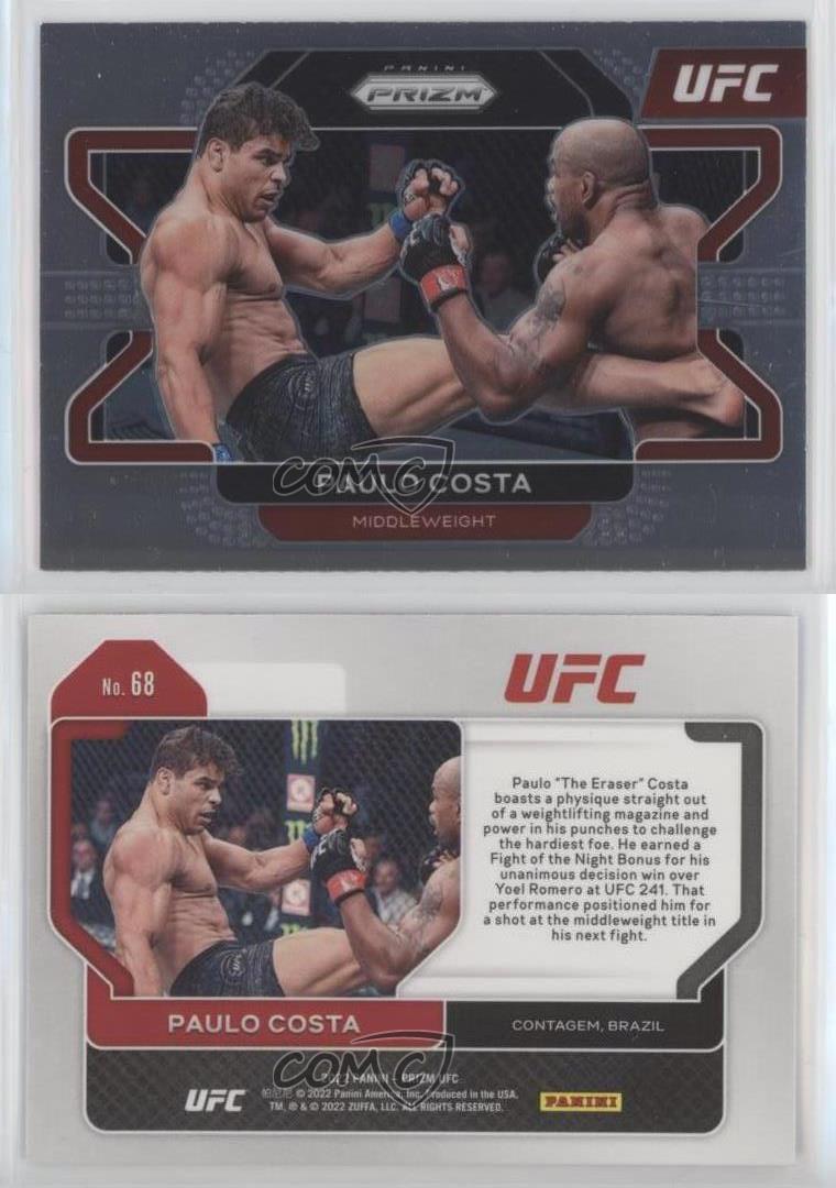 2022 Panini Prizm UFC Paulo Costa #68 - Foto 3 di 4