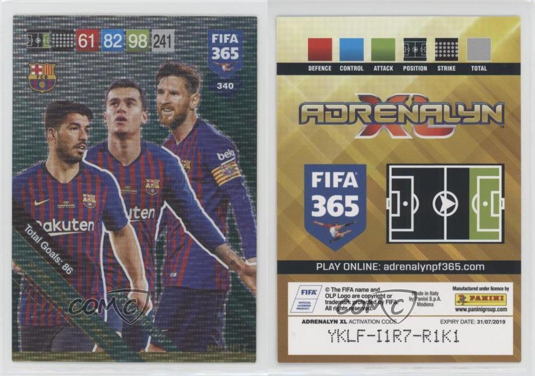 Luis Suarez Panini Fifa 365 Cards 2018 Adrenalyn XL Limited Edition 