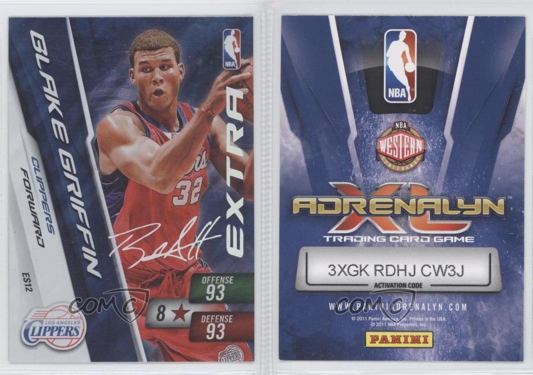 2010-11 Panini Adrenalyn XL Blake Griffin Extra Signature ES12 Rookie Card
