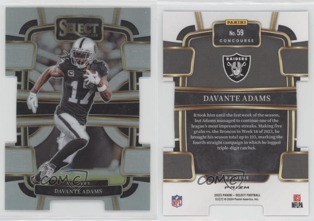 2023 Panini Select Concourse Silver Prizm Die-Cut Davante Adams #59 - Bild 5 von 6