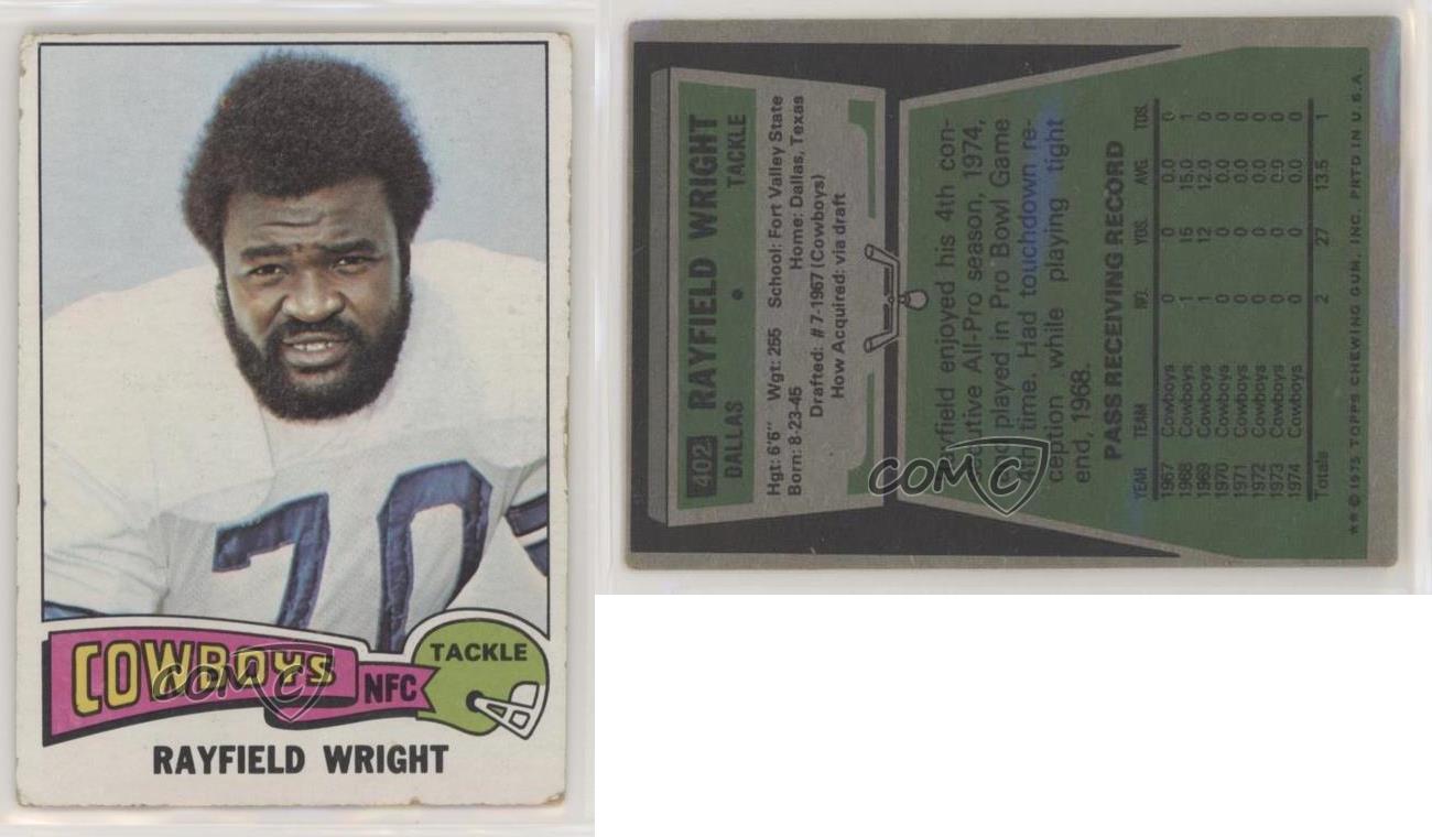 : 1975 Topps # 402 Rayfield Wright Dallas Cowboys