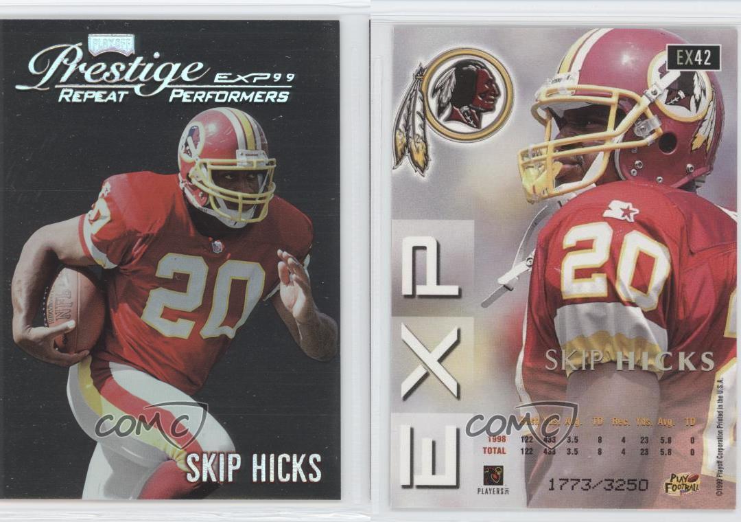 1999 Playoff Prestige EXP Repeat Performers Reflections le plus cher Argent /3250 Skip Hicks