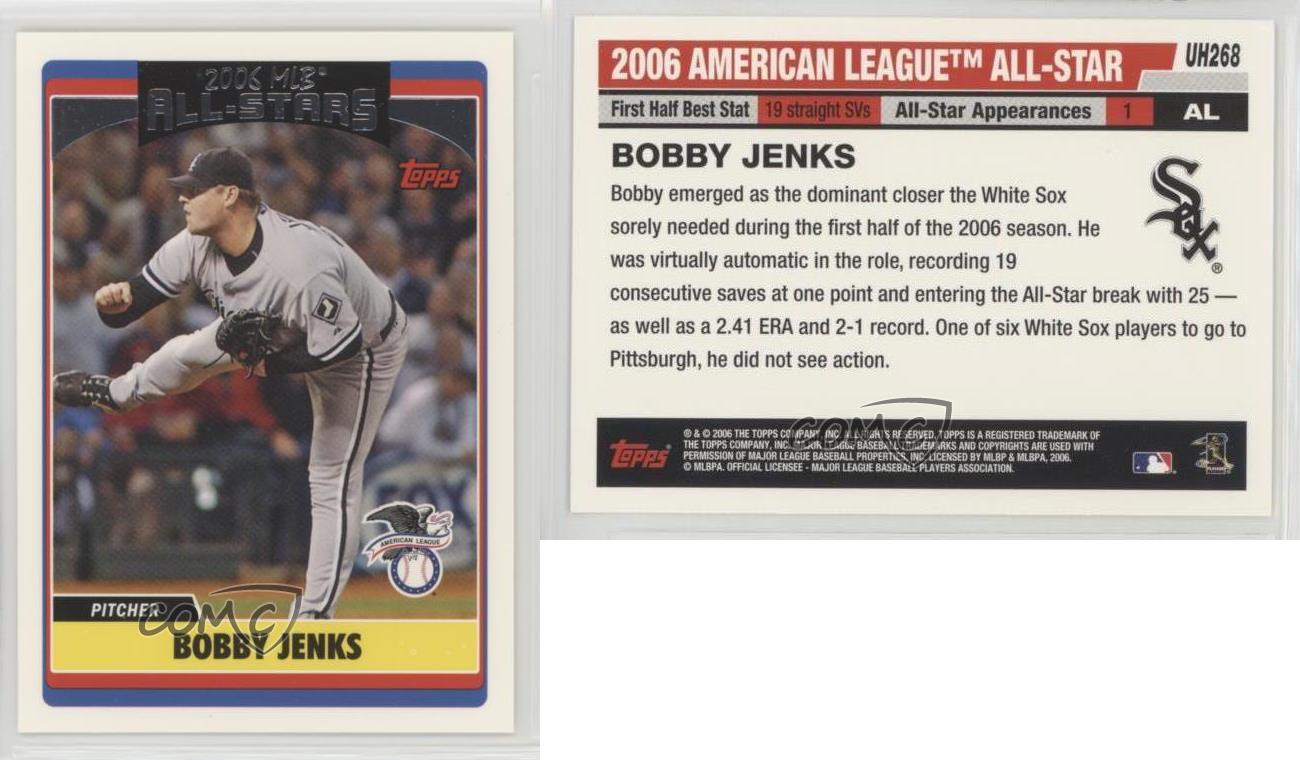 Bobby Jenks Card 2006 Topps Update Black #UH268 –