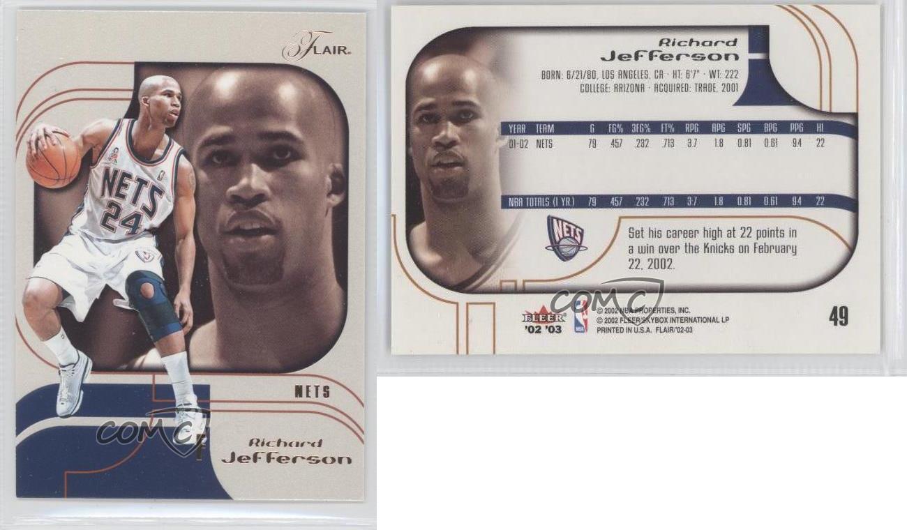 2002-03 Flair Richard Jefferson New Jersey Nets #49