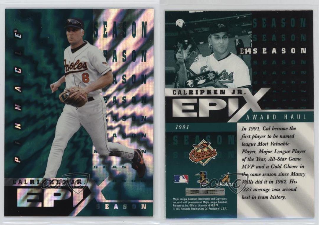 Pinnacle Epix Stagione 1998 Emerald Cal Ripken Jr #E14 HOF - Foto 4 di 4