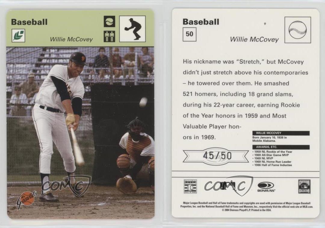 Pelota de campo verde Leaf Sportscasters 2005/50 Willie McCovey #50 Salón de la fama - Imagen 3 de 3
