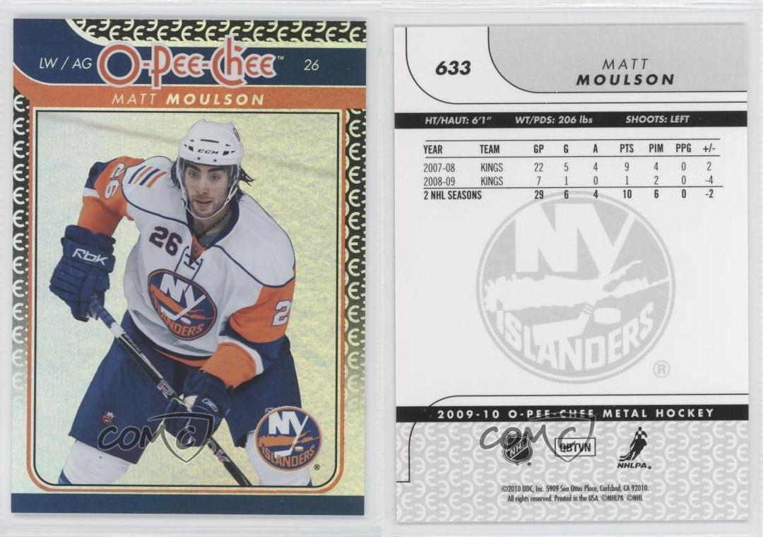 2009-10 O-Pee-Chee Foil Rainbow Matt Moulson #633 - Bild 4 von 4