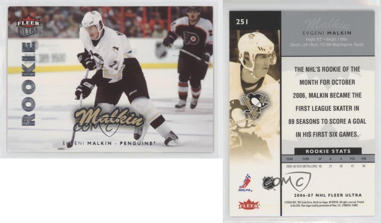 2006-07 Fleer Ultra Ultra Rookie Evgeni Malkin #251 Rookie RC