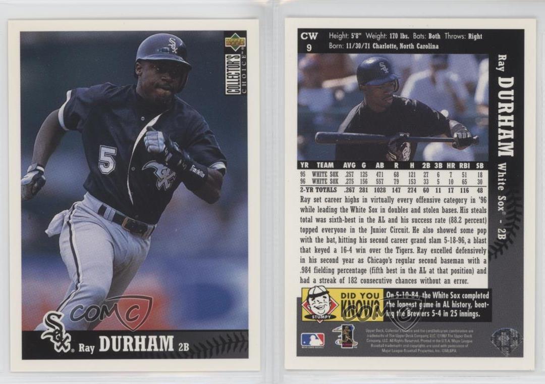 1997 Upper Deck Collector's Choice Team Sets - Chicago White Sox #CW9 - Ray  Durham