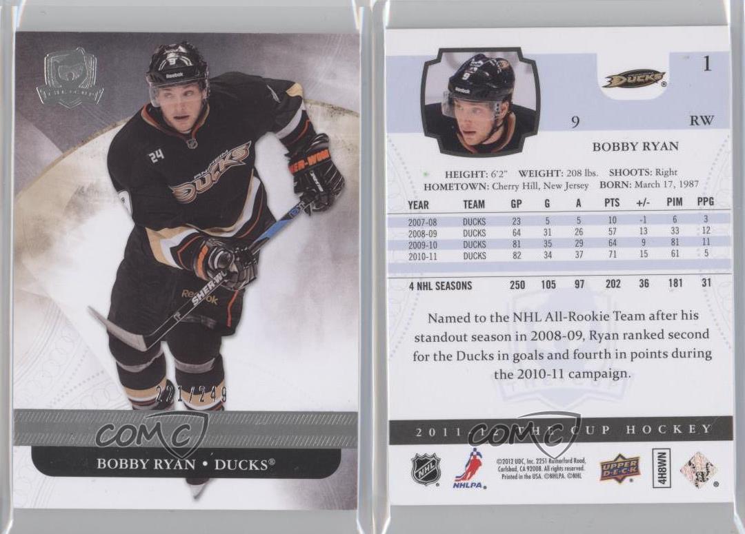 2011-12 Upper Deck The Cup - [Base] - Silver Jersey #1 - Bobby