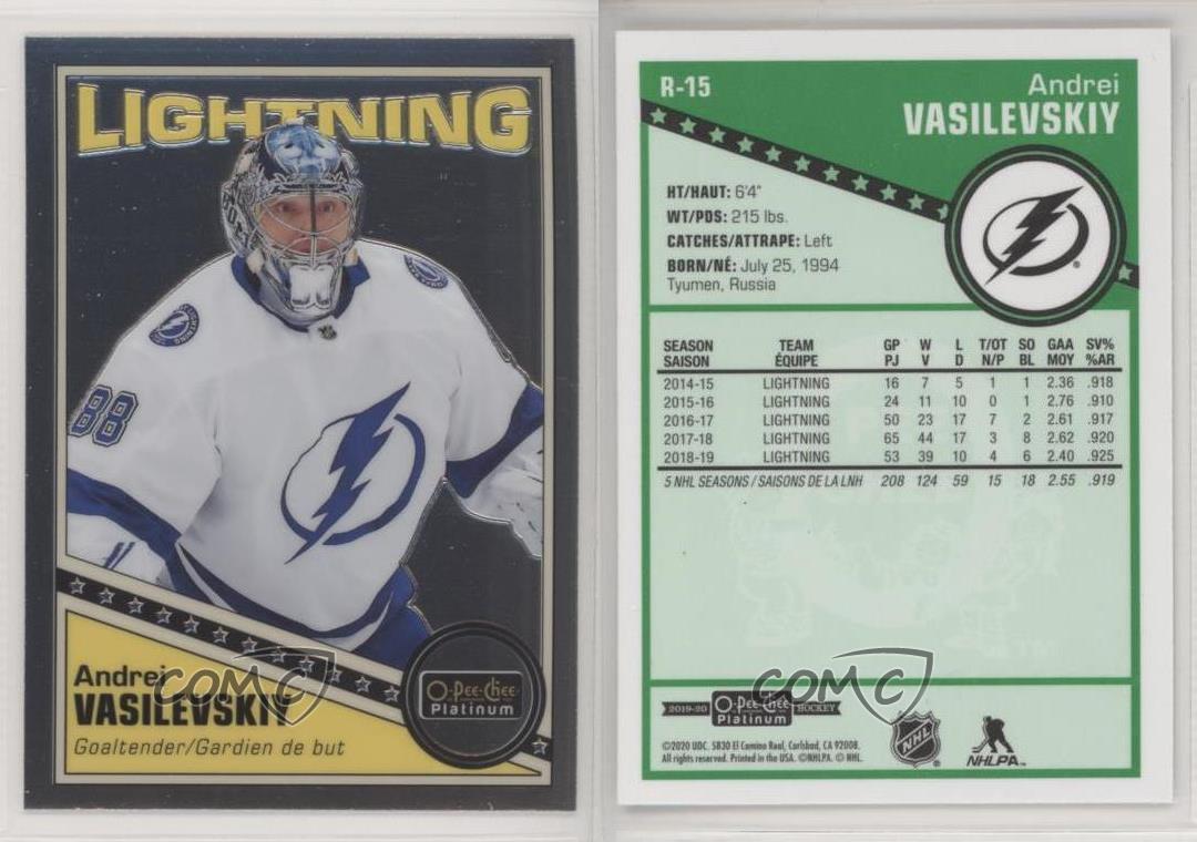 2019-20 O-Pee-Chee Platinum Retro Andrei Vasilevskiy #R-15