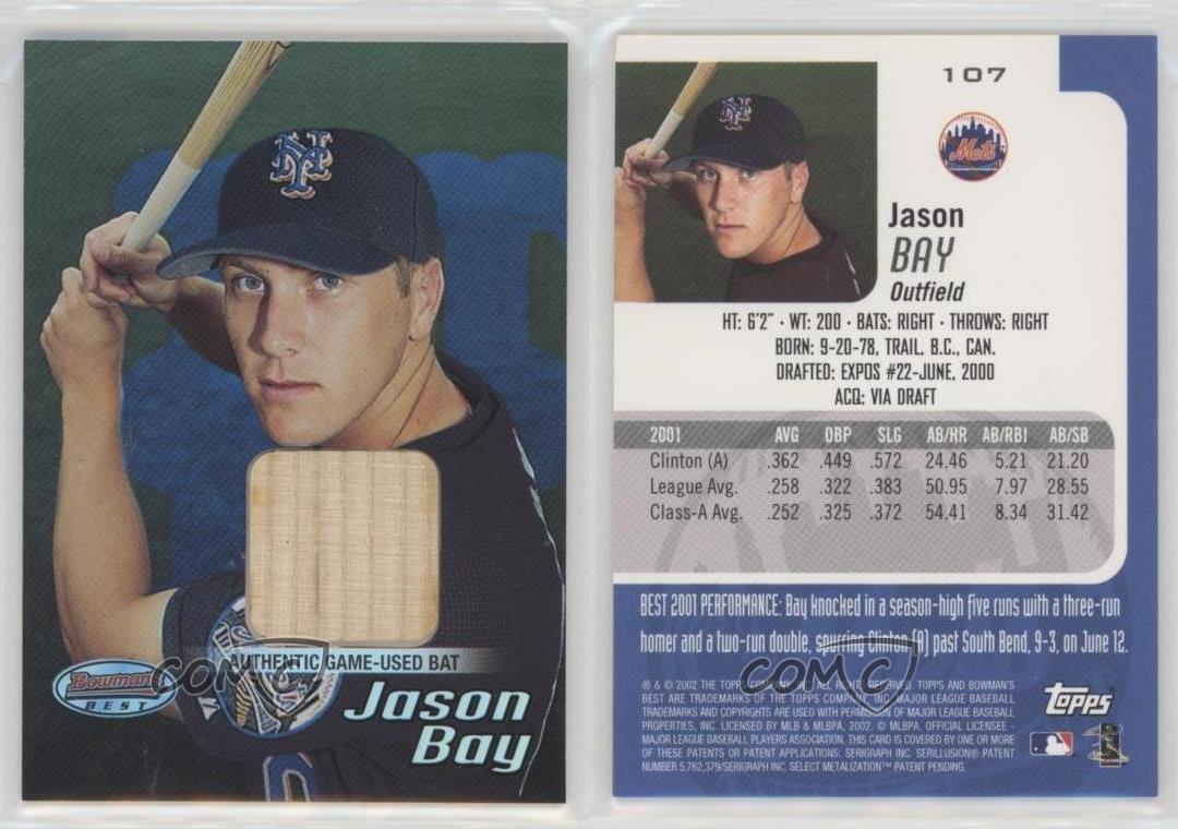 2002 Topps #326 Jason Bay Rookie Expos 