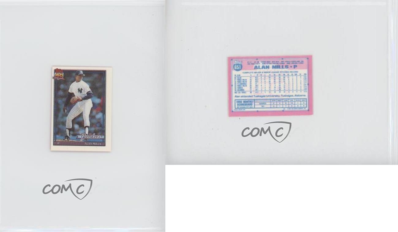 1991 Topps Micro Alan Mills meilleur #651