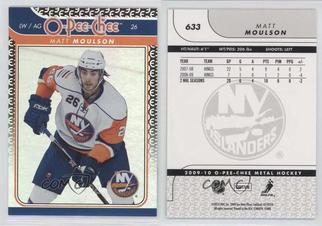 2009-10 O-Pee-Chee Foil Rainbow Matt Moulson #633 - Bild 3 von 4