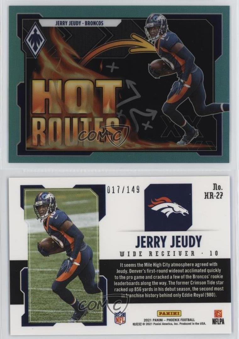 【新発売】 2021 Teal #HR-27 Jeudy Jerry Routes Hot - Phoenix Panini コレクション