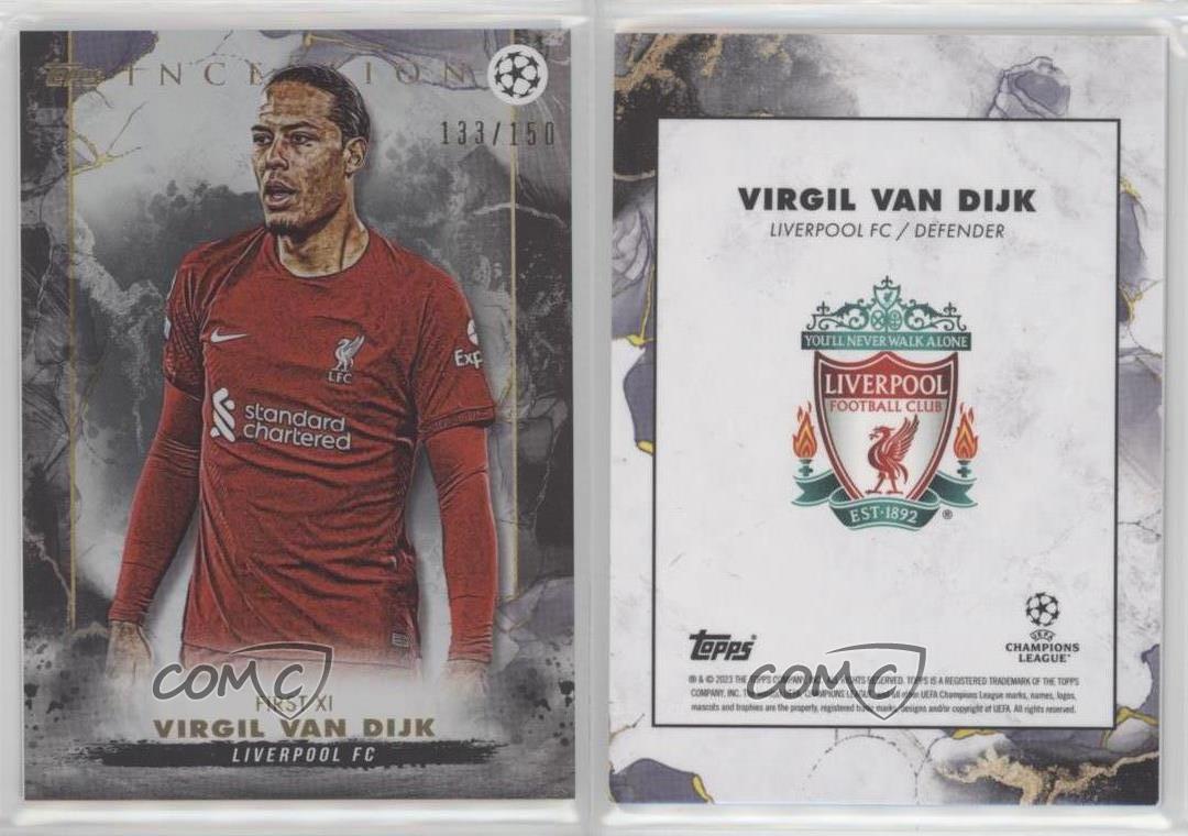 2022-23 Inception UEFA Club Competitions First XI Rainbow /150 Virgil Van Dijk