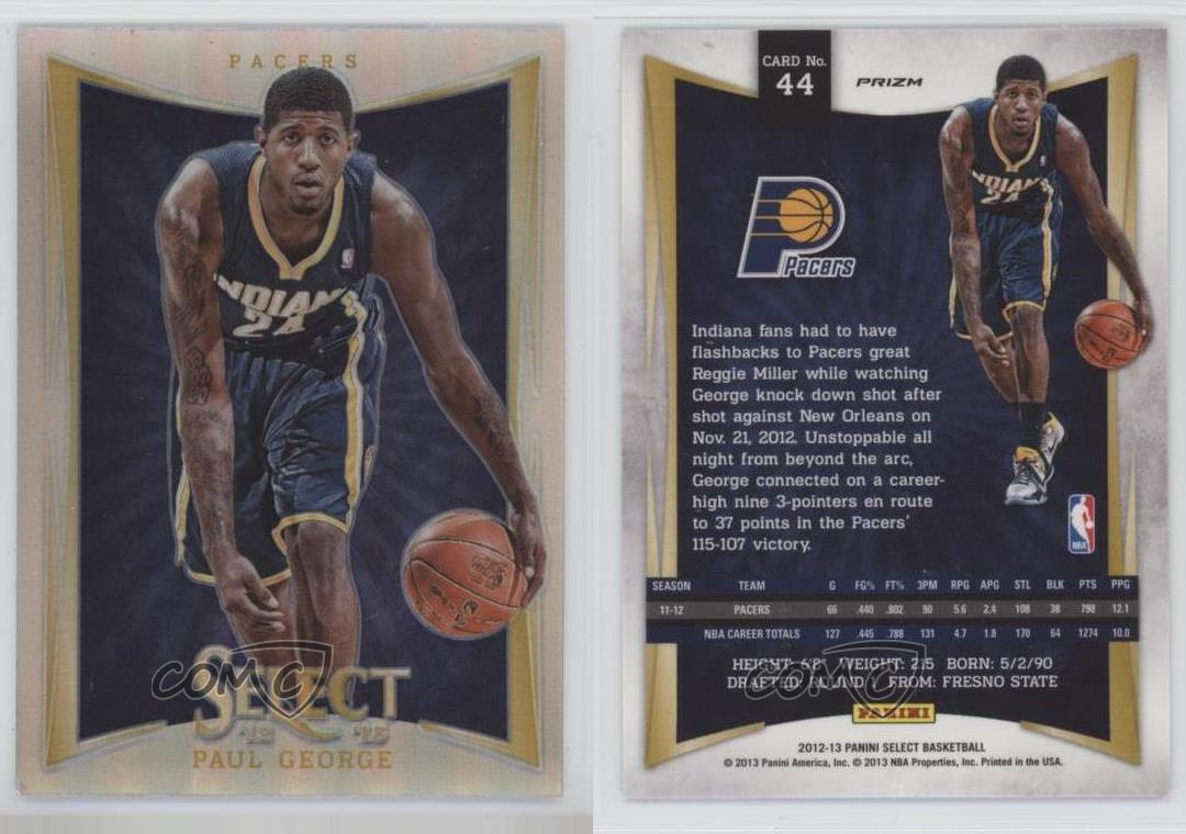 2012-13 Panini Select Silver boutiques Prizm Paul George #44