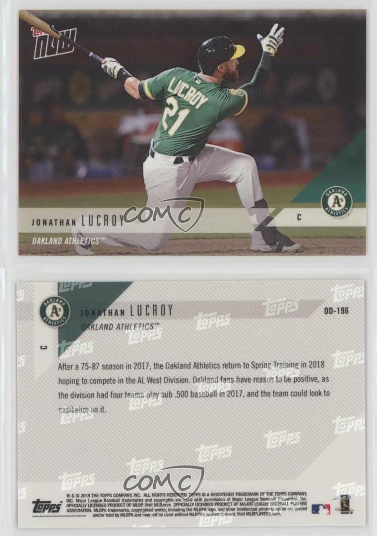 PR 117 2018 Topps NOW Road to Opening Day-Oakland Athletics-Pick Your Player 