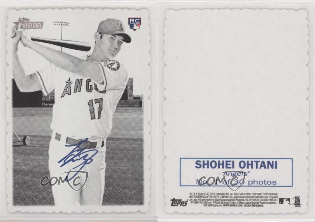 2018 Heritage High Number 1969 Topps Deckle Edge Shohei Ohtani #1 Rookie RC  | eBay