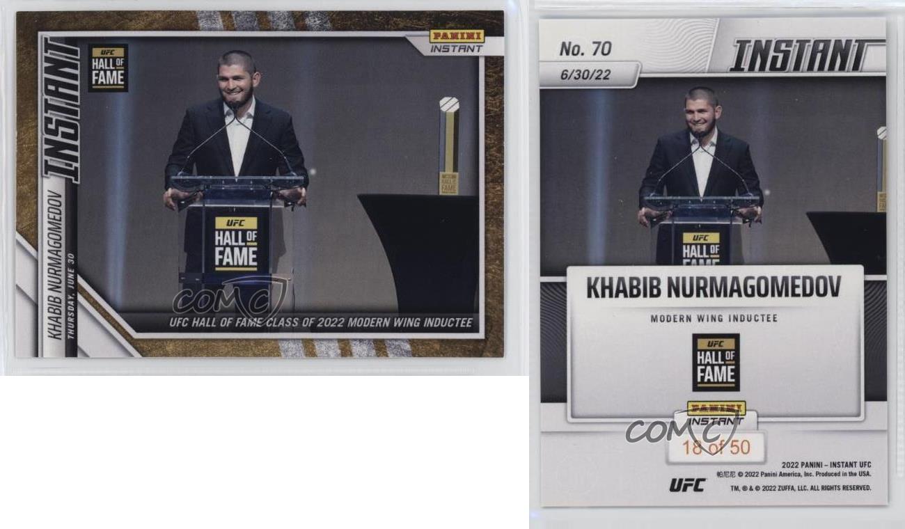 2022 Panini Instant UFC Bronze Khabib Nurmagomedov #70 Limited to 50