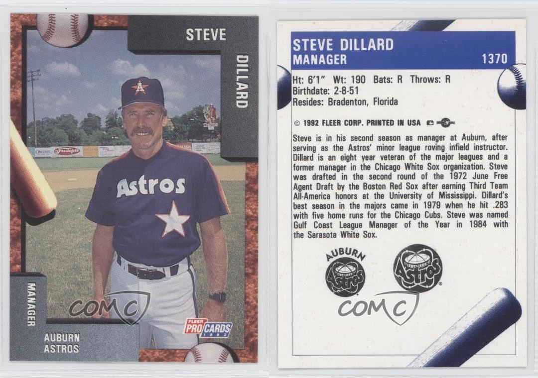 1992 Fleer ProCards Minor League Steve Dillard #1370