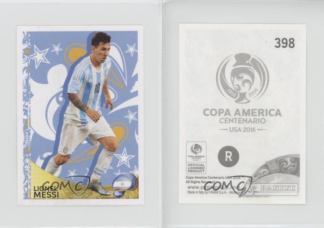 2016 Panini Copa America Centenario Album Stickers Lionel Messi #398 - Foto 3 di 7