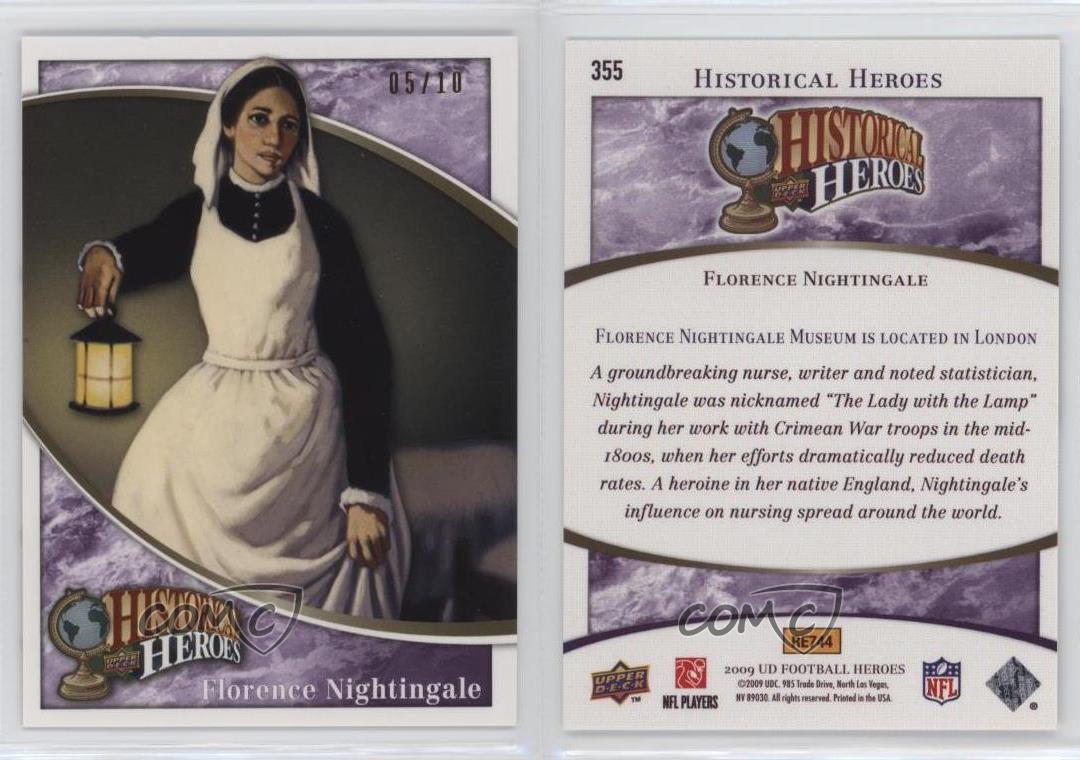 2009 Upper Deck Football Heroes Historical remises Purple /10 Florence Rossignol #355