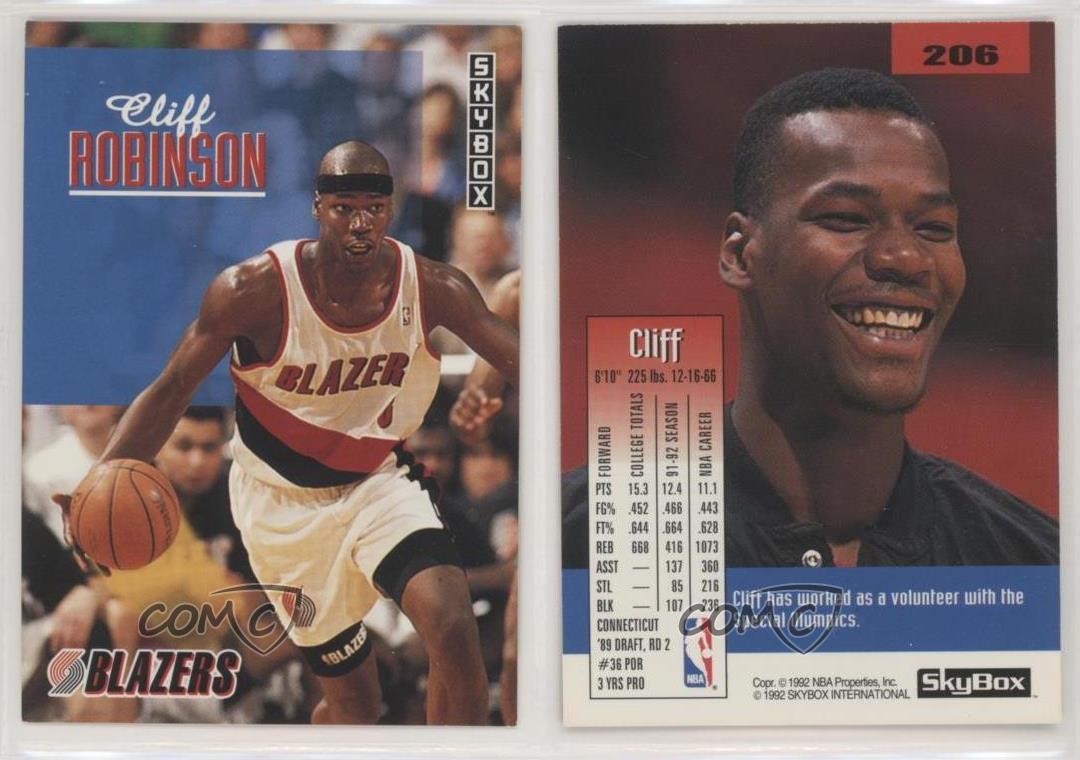 1992-93 Skybox Cliff Robinson #206