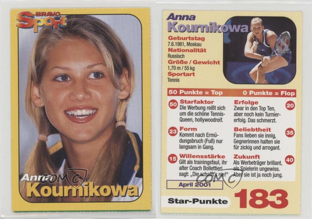 1999-02 Bravo Sports Sportkarten Anna Kournikova #183