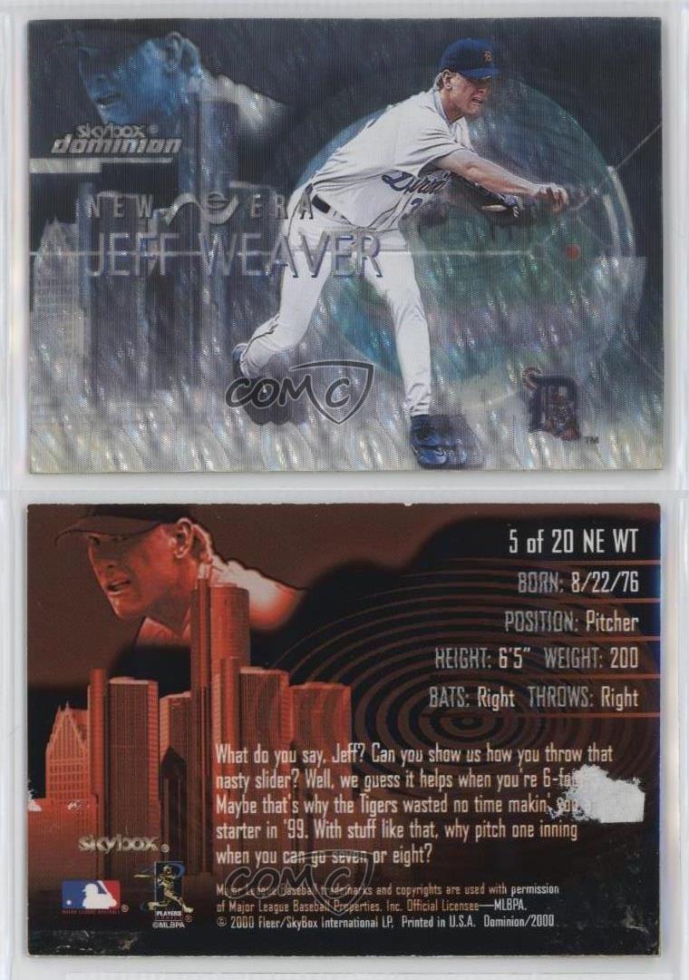 2000 Skybox Dominion New Era Warp Tek Jeff Weaver #5NEWT