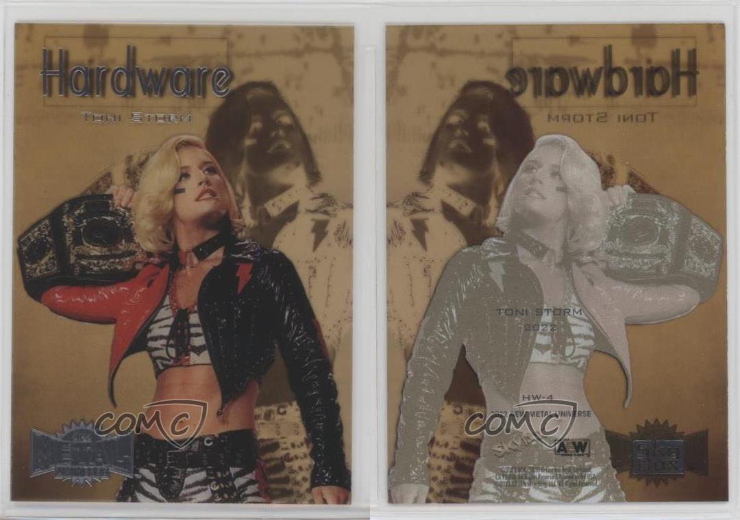 2022 Skybox Metal Universe AEW All Elite Wrestling Hardware Toni Storm #HW-4