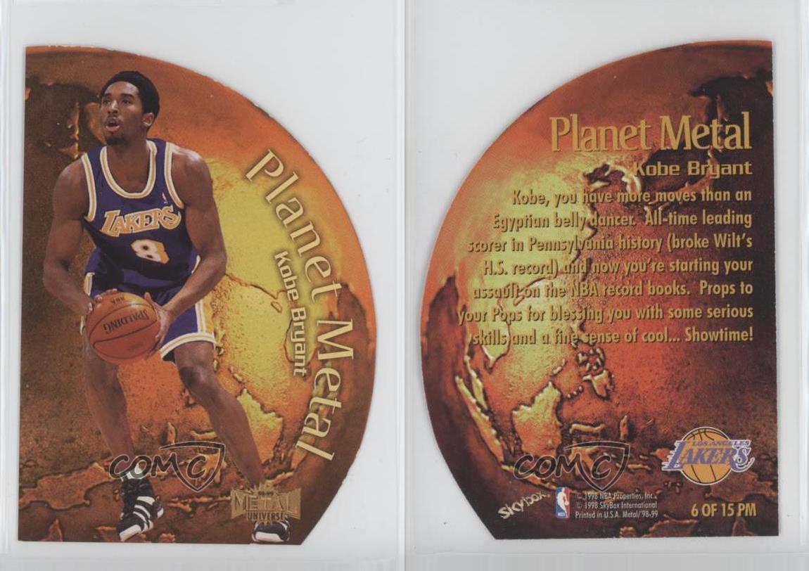 その他 NBA Kobe Bryant Planet l Kobe Bryant 1997 Metal Universe #3 Planet Metal Price Guide