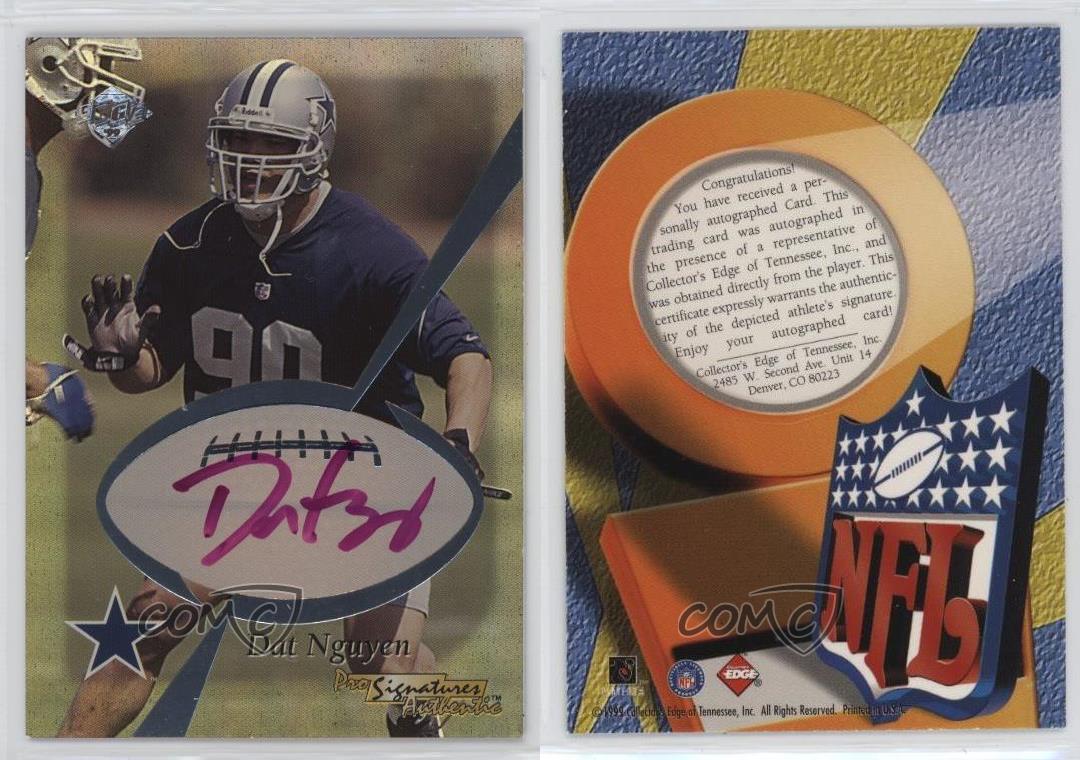 1999 Collector's Edge Red Ink /10 Dat Nguyen Rookie Auto RC - Picture 3 of 3