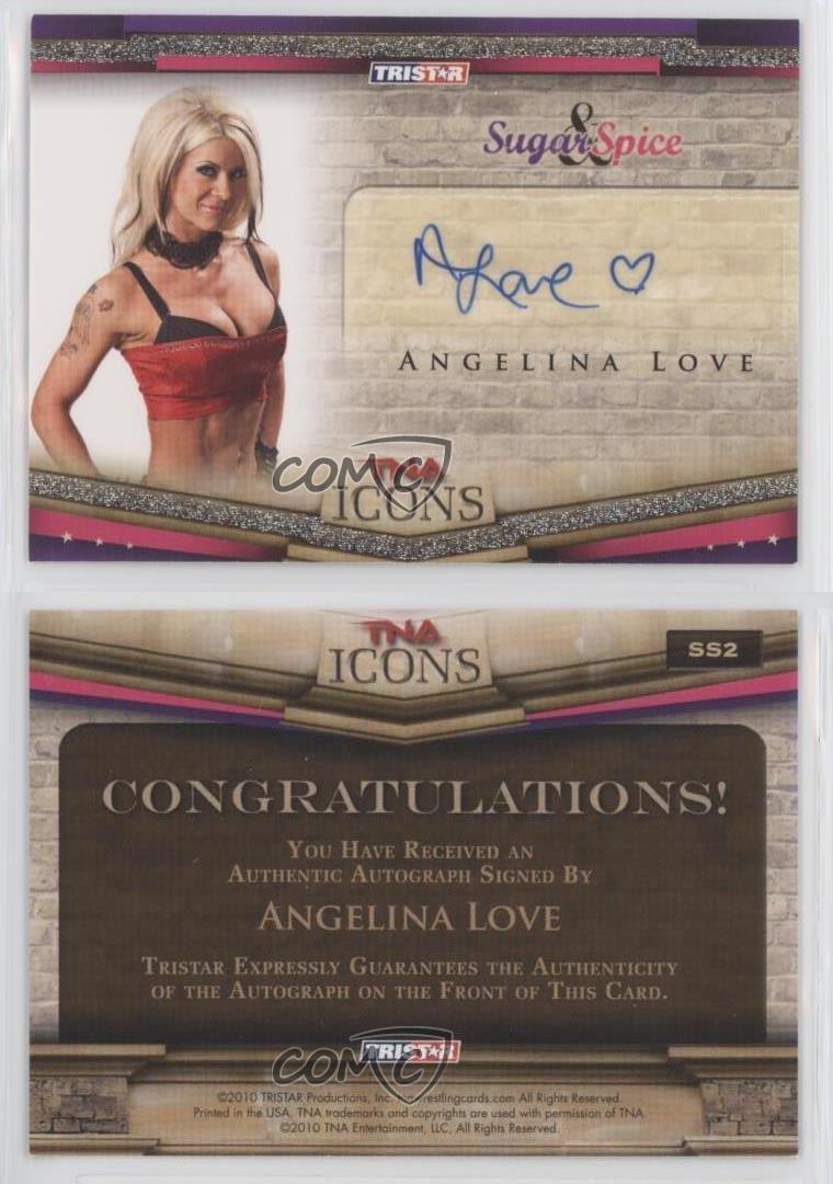 2010 TRISTAR TNA Icons Sugar & Spice Auto Angelina Love #SS2 Auto