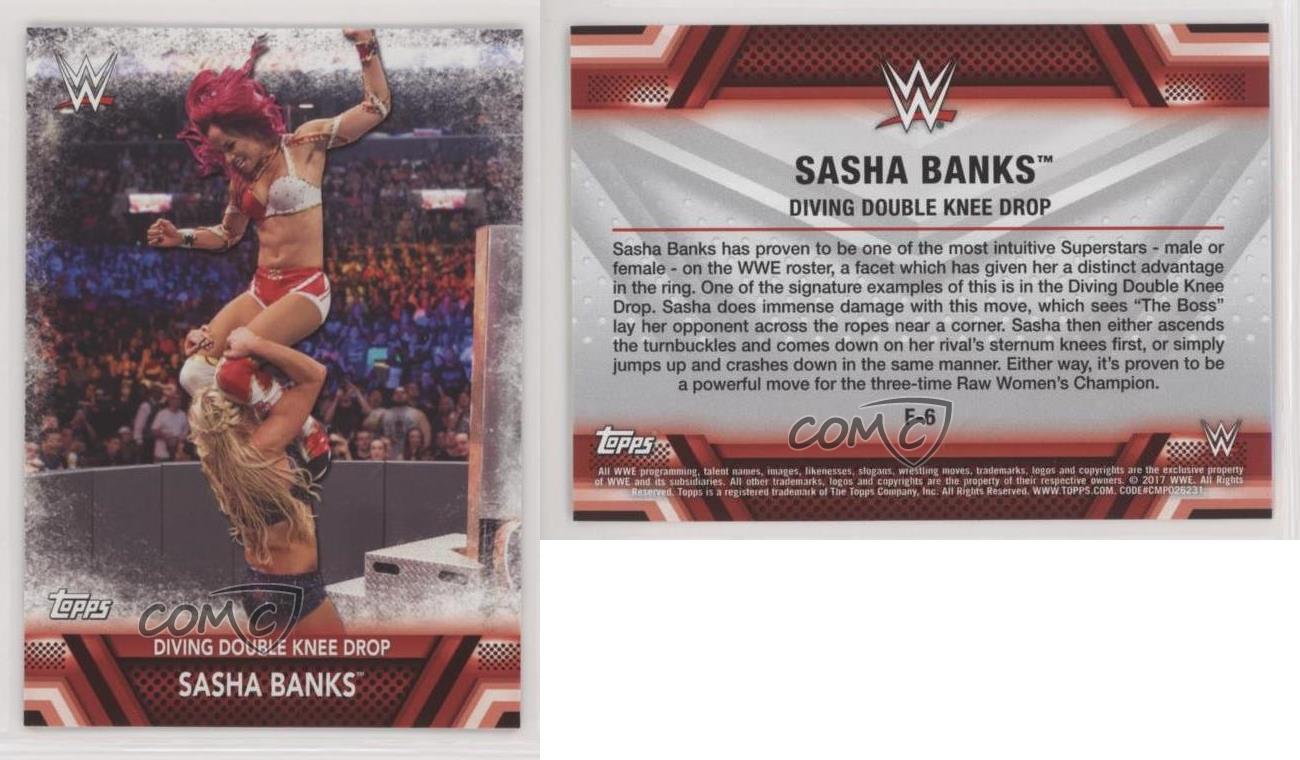 Finishers  # F-9 Sasha Banks 2017 Topps WWE Women's Division Sammelkarte 