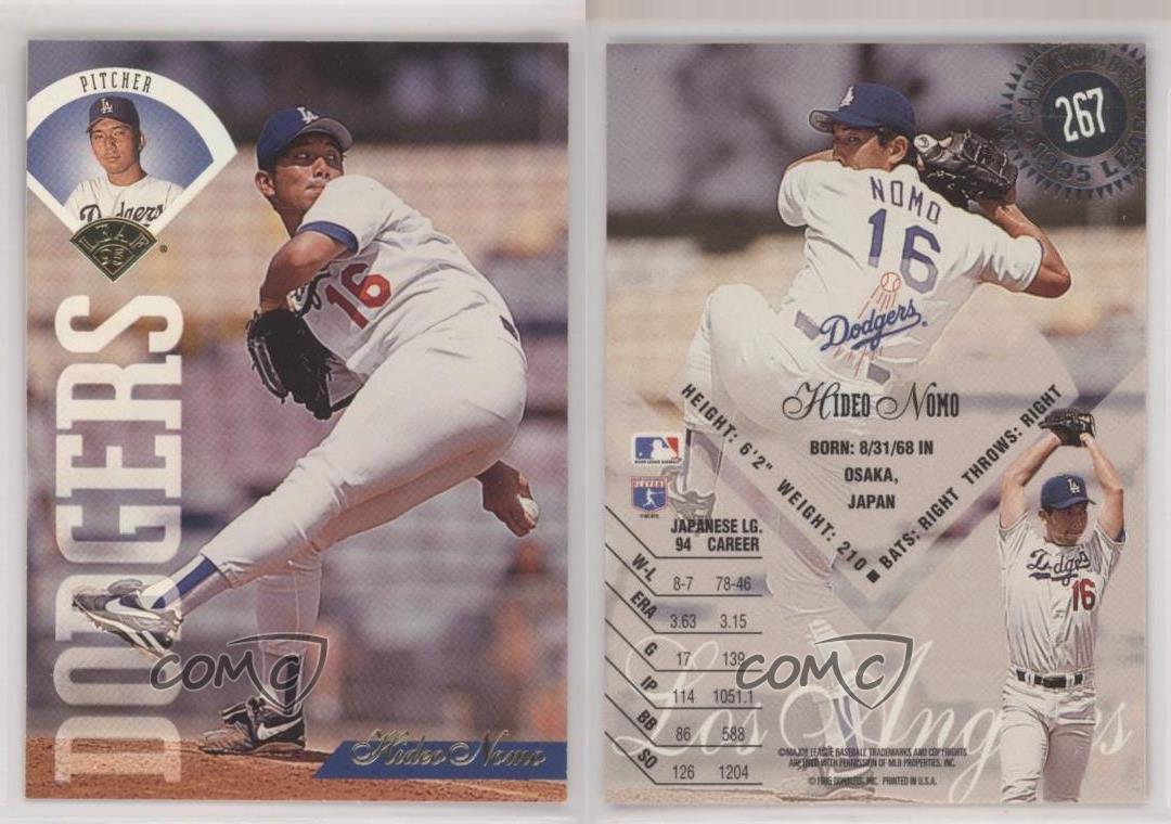 1995 Leaf Hideo Nomo #267 Rookie RC - Bild 6 von 7