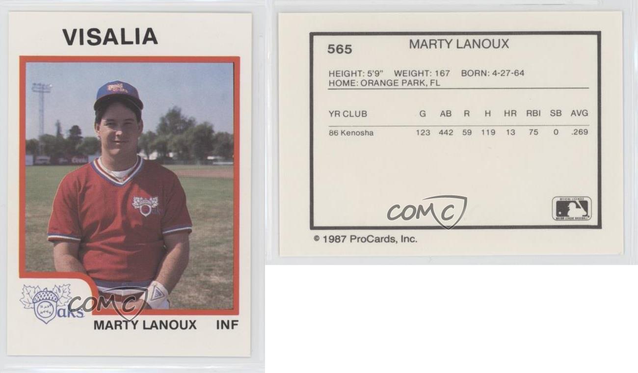 1987 ProCards Minor League Marty Lanoux #565